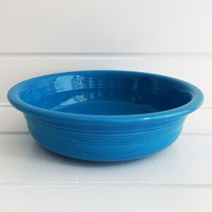 Fiesta Homer Laughlin Retired 2 Quart Peacock Serving Bowl